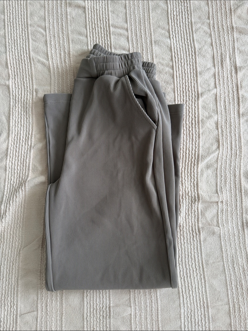 Zenana Outfitters Women's Wide-Leg Track Pants in Beige - Picture 4 of 4
